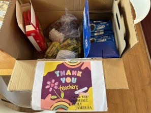 Box of goodies from one of our families