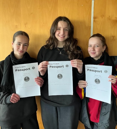 Evie, Esther and Edie of 9E are ready for subject selection!