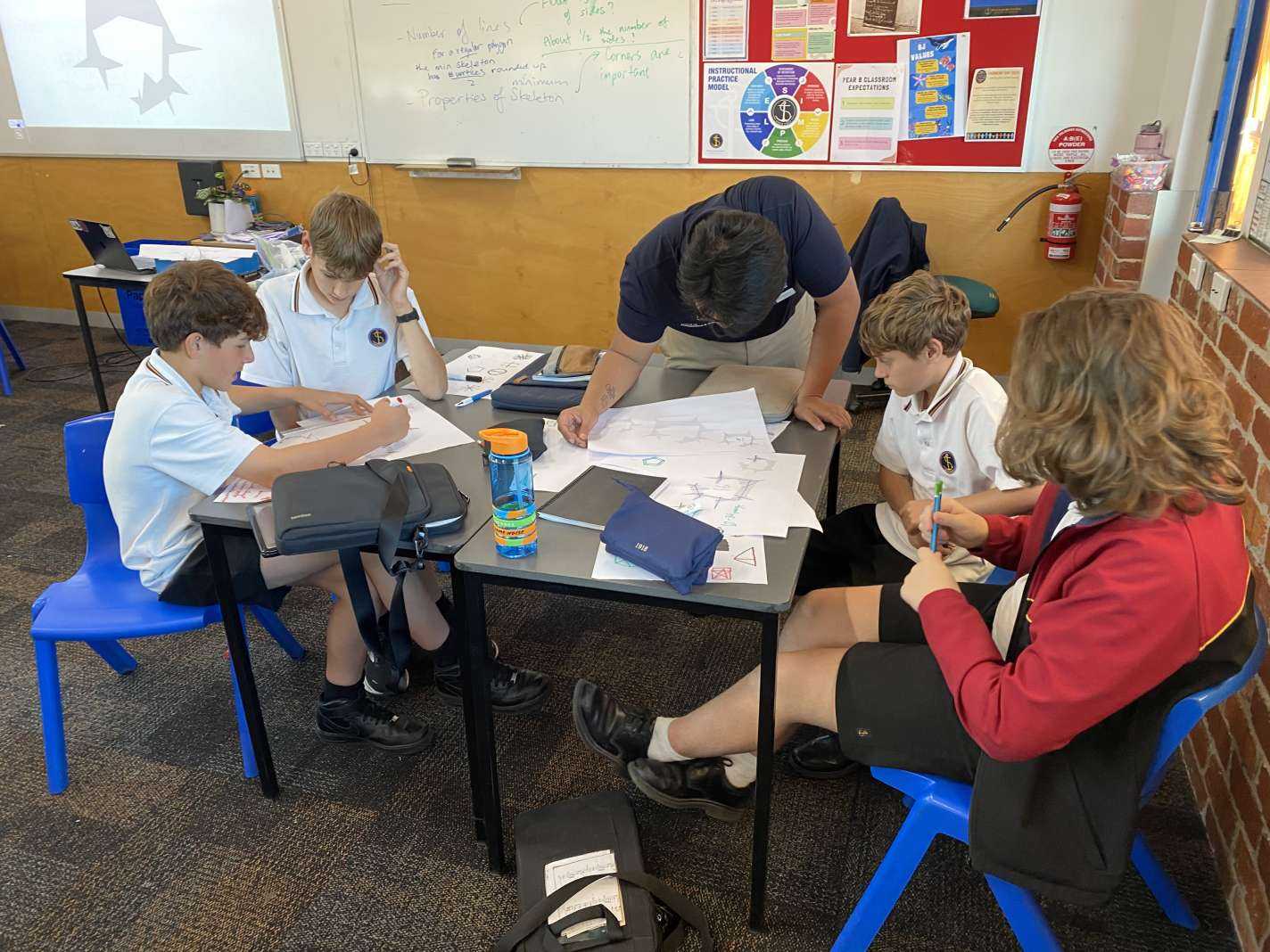 Students participating in the University of Melbourne Mathematics and Statistics Incursion