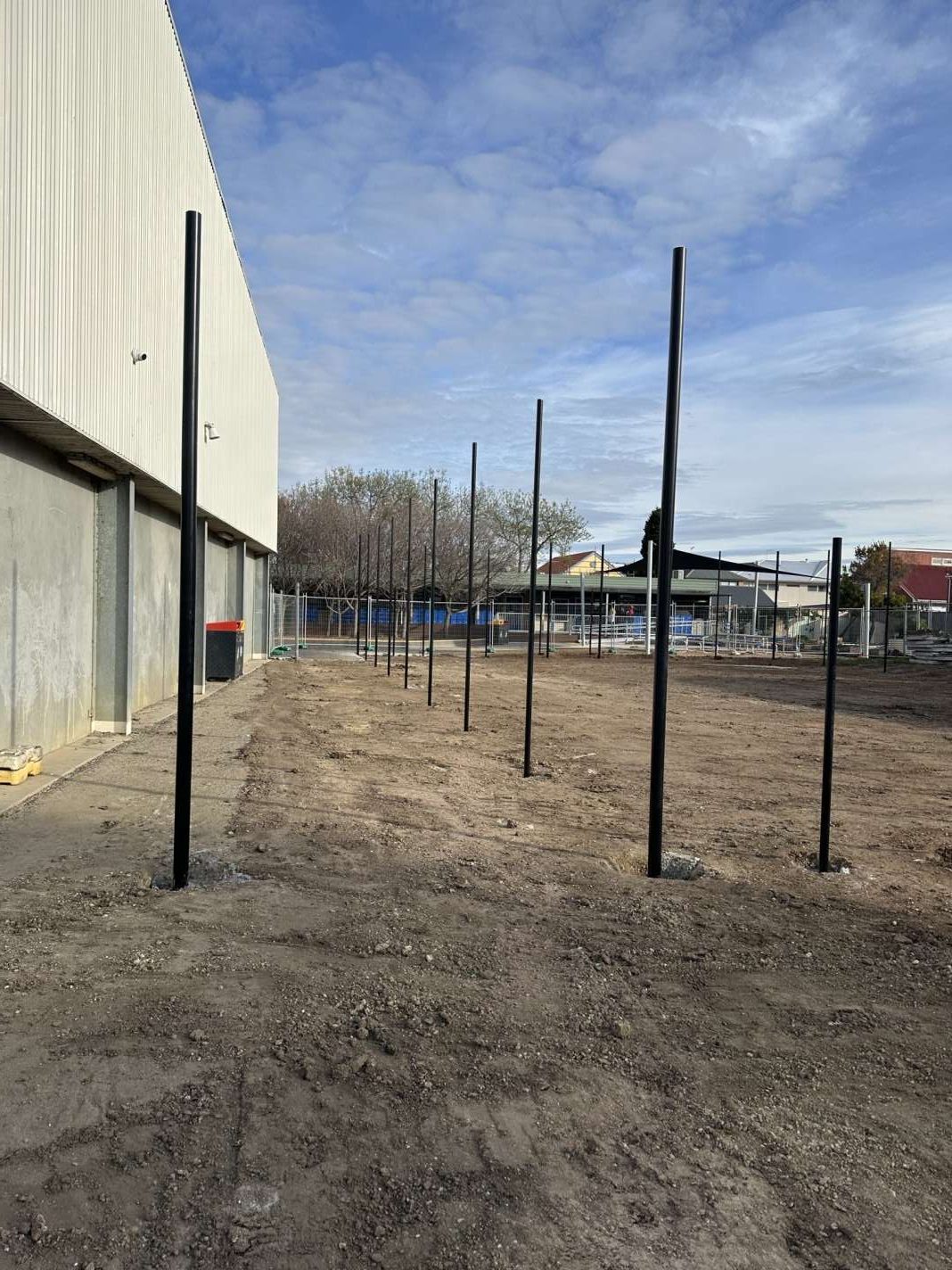 The beginnings of the Bayview Futsal Court