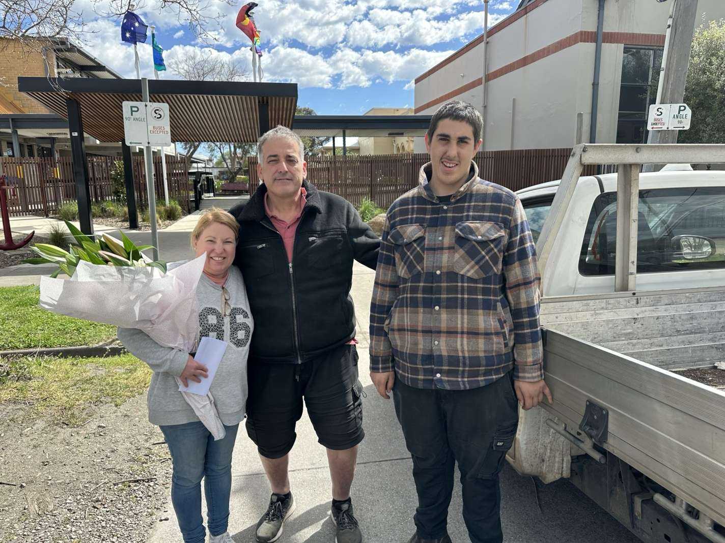A Family showing their appreciation to our staff.