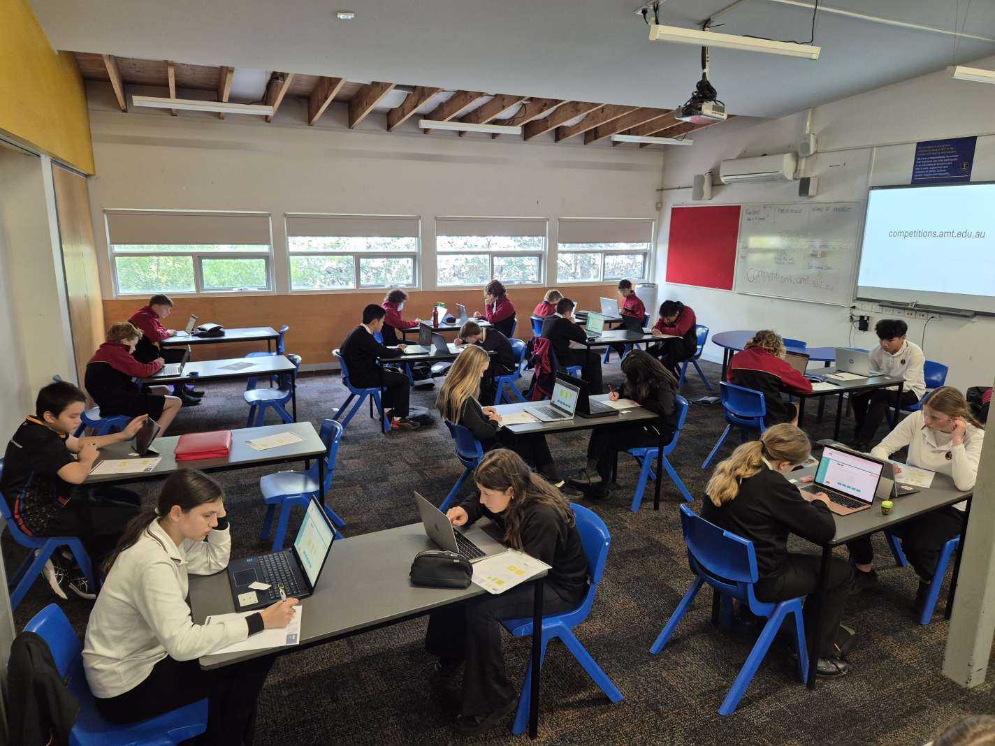 Year 7, 8 & 9 Opt-In students completing the AMC
